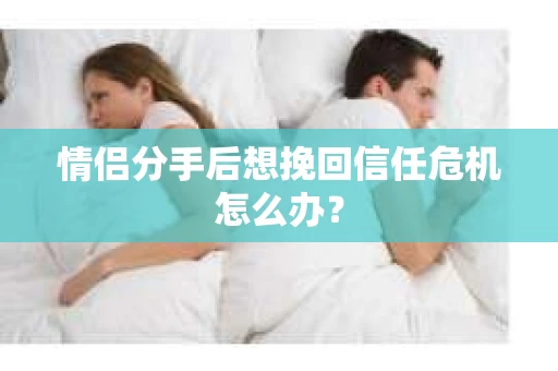 情侣分手后想挽回信任危机怎么办？