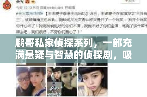 鹏哥私家侦探系列，一部充满悬疑与智慧的侦探剧，吸引了无数观众的眼球。今天，就让我带你走进这个充满神秘色彩的侦探世界，一起在线观看鹏哥私家侦探系列，感受那扣人心弦的故事情节。