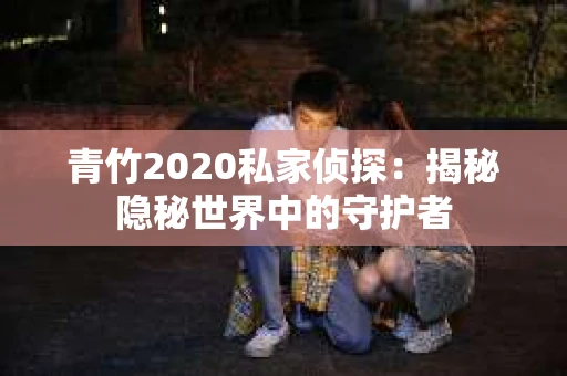 青竹2020私家侦探：揭秘隐秘世界中的守护者