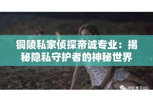 铜陵私家侦探帝诚专业:揭秘隐私守护者的神秘世界 铜陵私家侦探帝诚专业:揭秘隐私守护者的神秘世界