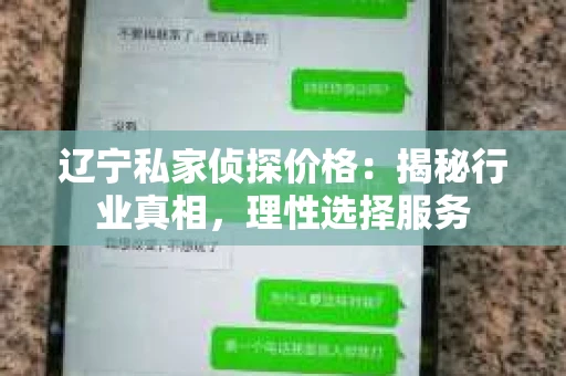 辽宁私家侦探价格：揭秘行业真相，理性选择服务