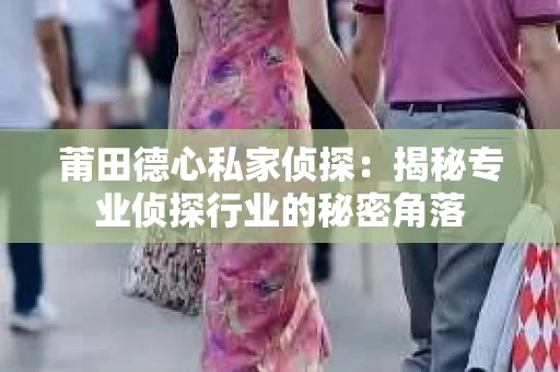 莆田德心私家侦探：揭秘专业侦探行业的秘密角落
