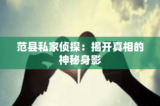 范县私家侦探:揭开真相的神秘身影 范县私家侦探:揭开真相的神秘身影