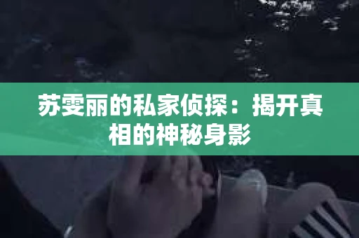 苏雯丽的私家侦探:揭开真相的神秘身影 苏雯丽的私家侦探:揭开真相的神秘身影