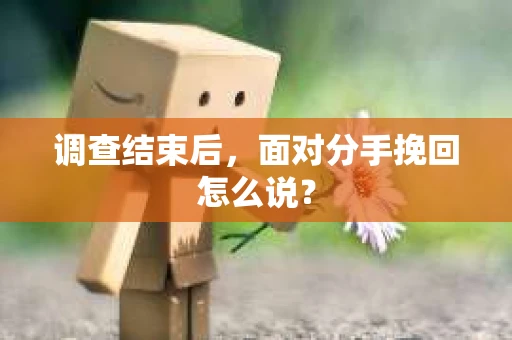 调查结束后，面对分手挽回怎么说？