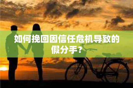 如何挽回因信任危机导致的假分手? 如何挽回因信任危机导致的假分手?