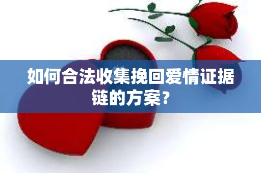 如何合法收集挽回爱情证据链的方案？