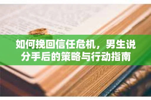 如何挽回信任危机，男生说分手后的策略与行动指南