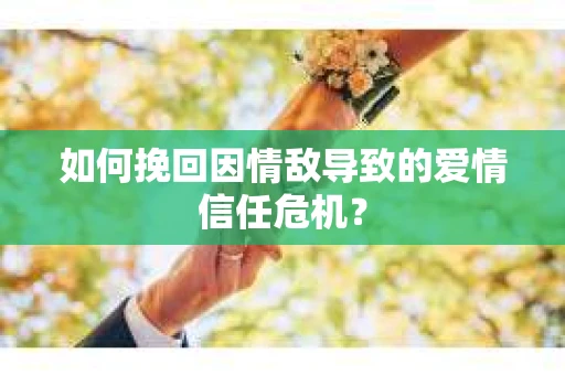如何挽回因情敌导致的爱情信任危机？