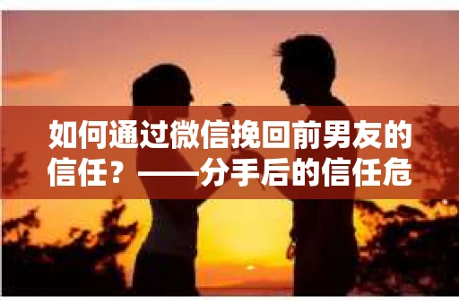 如何通过微信挽回前男友的信任？——分手后的信任危机解决方案